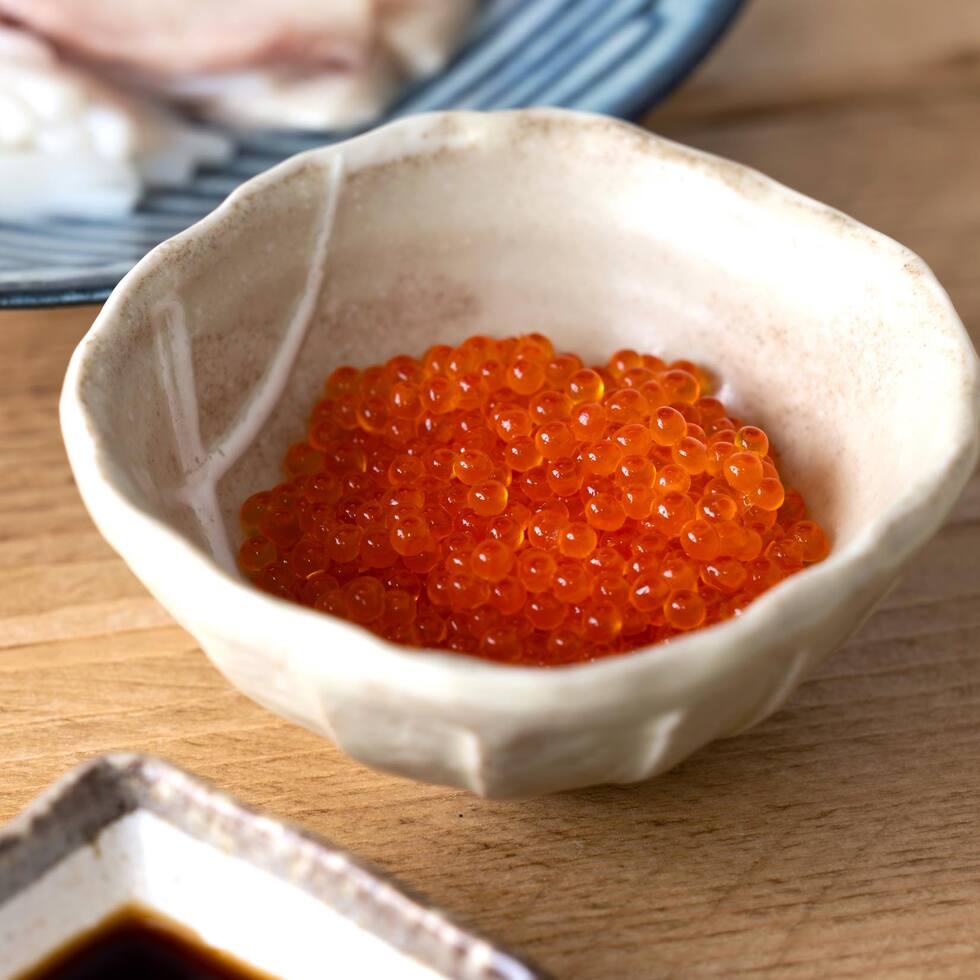 Trout Ikura (Trout Roe) 50g by Nobu Sakaguchi (15 years at a Michelin star)