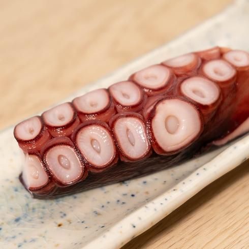 Octopus Leg Sashimi (Sashimi or Takoyaki) 1pc/80g by Nobu Sakaguchi (15 years at a Michelin star)