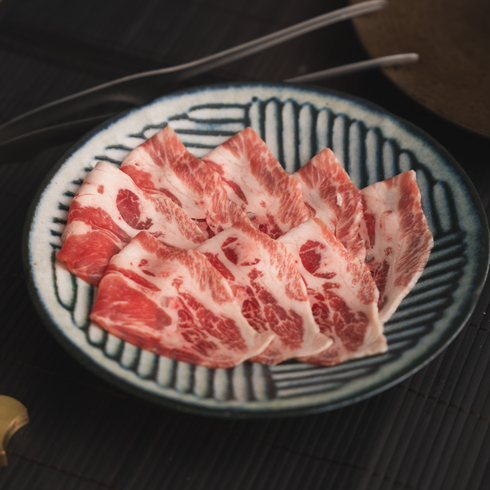 WASO Selected Iberico Pork Shoulder for Shabu-shabu 100-110g