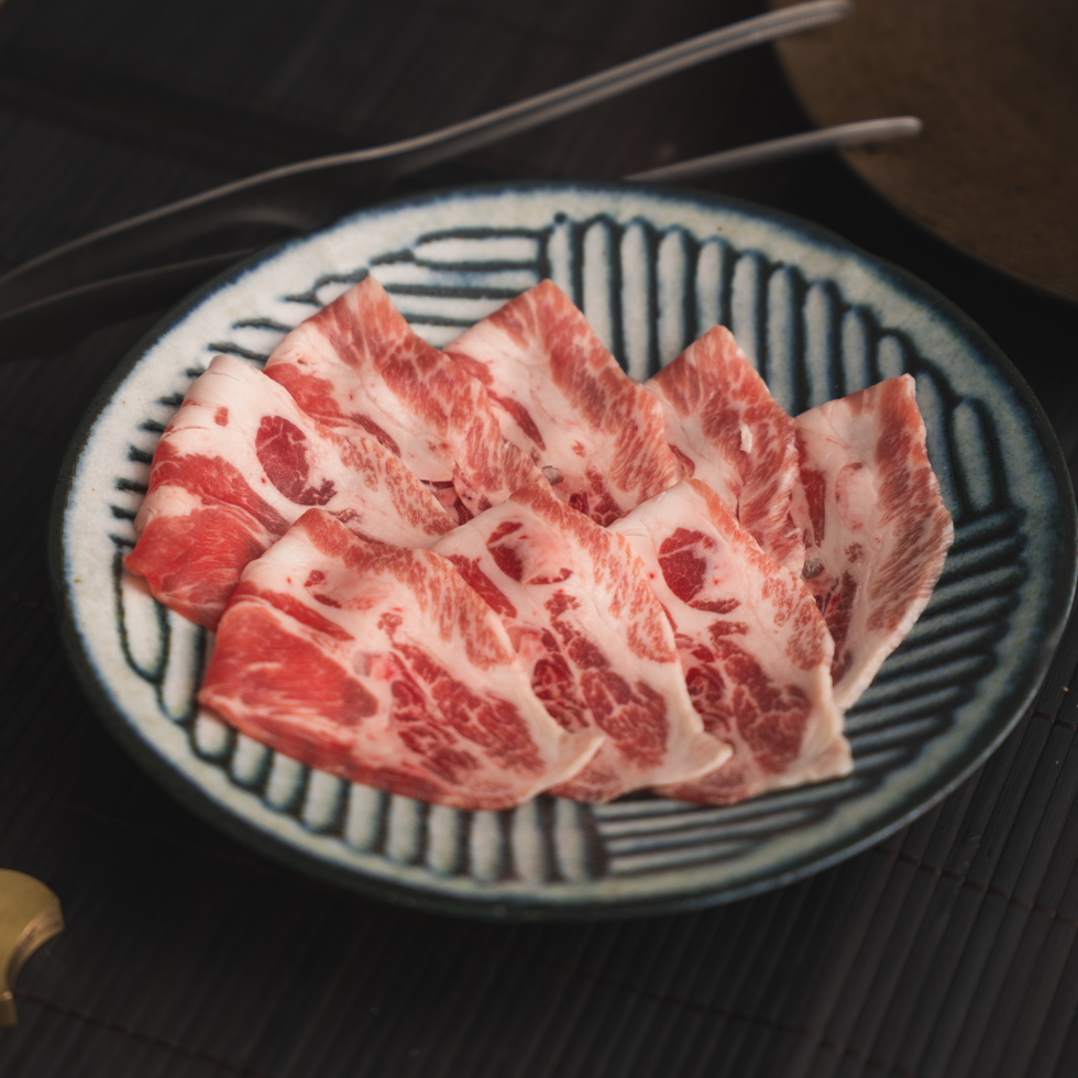 WASO Selected Iberico Pork Shoulder for Shabu-shabu 100-110g