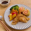 Kids' Fried Prawn & Seafood Shumai with Sesame-Dressed Pumpkin & Veg