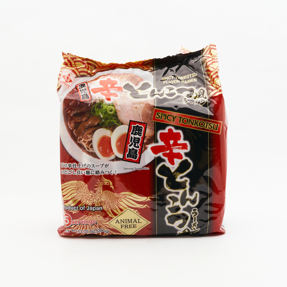 Higashi Foods Spicy Tonkotsu Style Kagoshima Ramen 5 Pack