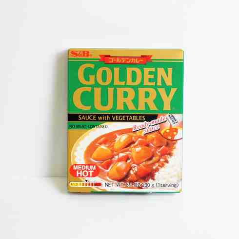 インスタント ゴールデンカレーレトルト 中辛 S&B, 230g (1人前)
