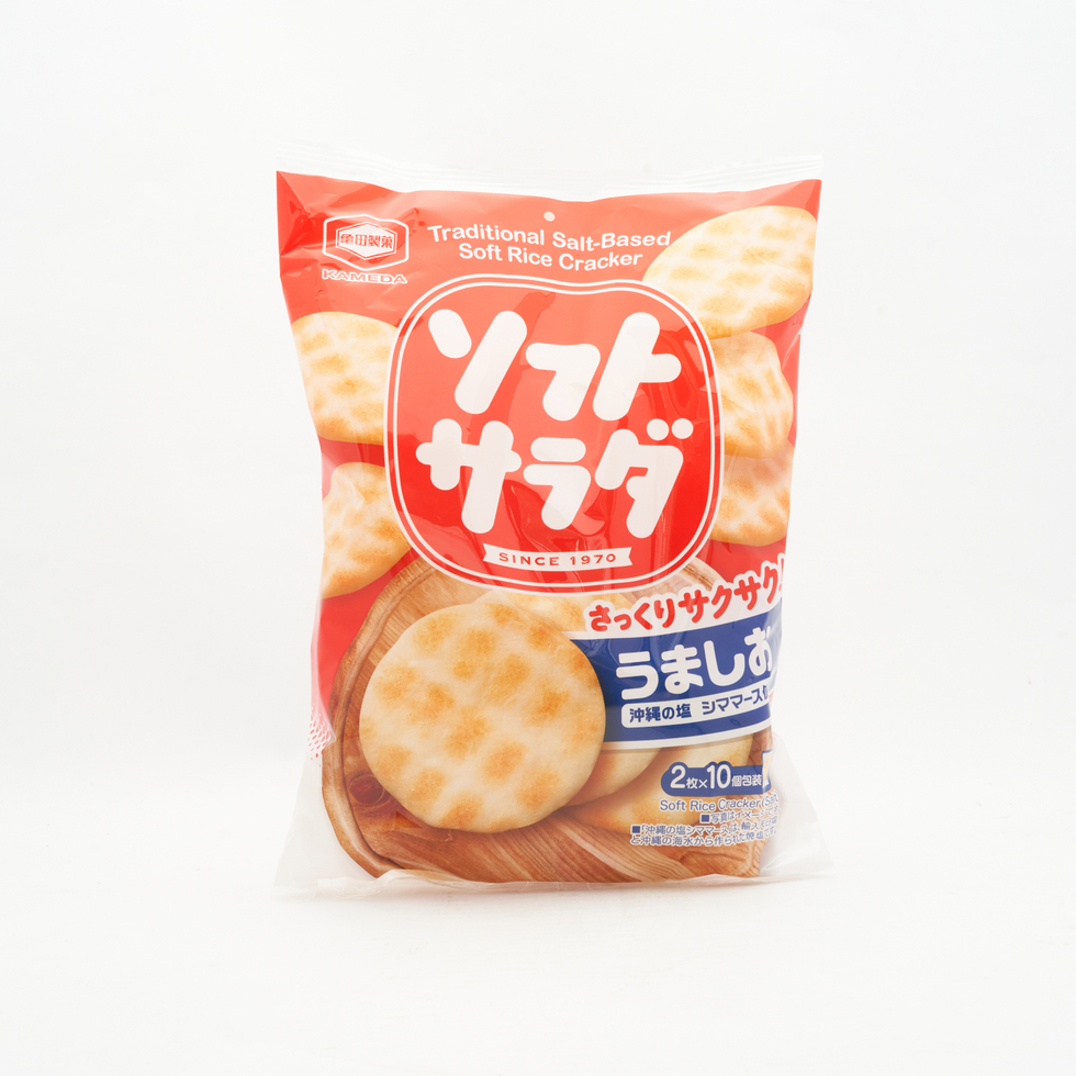 龜田製菓 軟脆沙拉餅（鹽味）139克