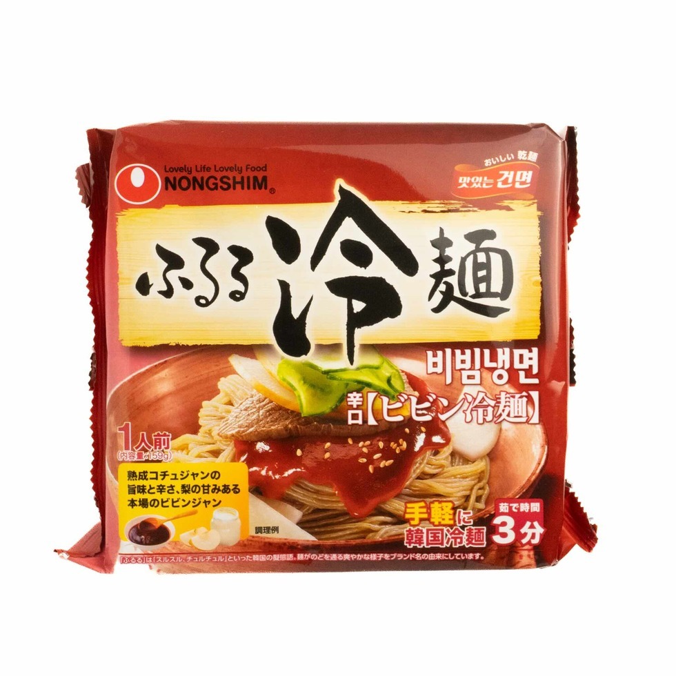 【賞味期限:2026年03月21日】農心 ふるる冷麺 ビビン麺 159g