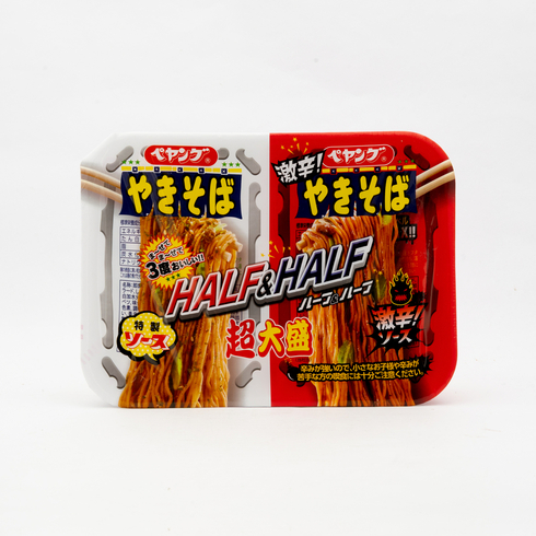 【Best Before:31/03/2026】Peyoung Extra Large Yakisoba Half & Half, Super Spicy 235g