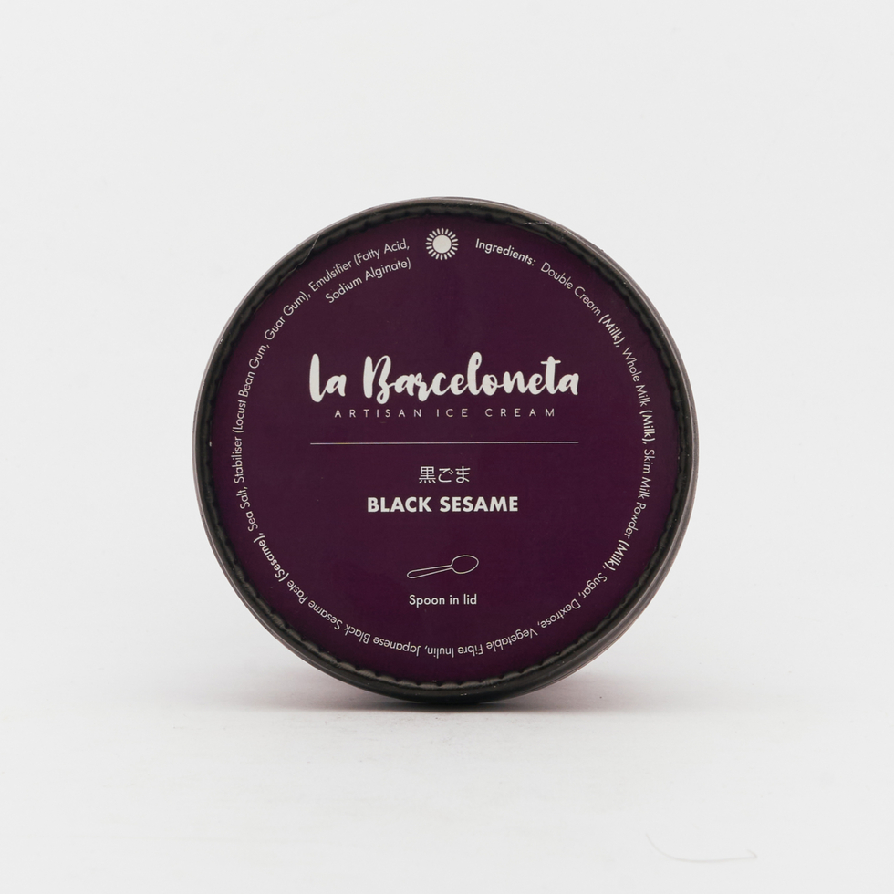La Barceloneta Japanese Black Sesame Artisan Ice Cream 120g