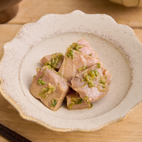 Bluefin Tuna Chunks Marinated in Mustard Ponzu by Nobu Sakaguchi (15 years at a Michelin starred)