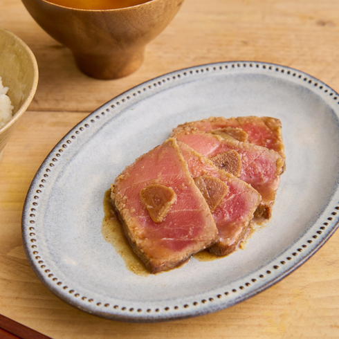 Seared Bluefin Chutoro Steak with Ponzu Butter Sauce by Nobu Sakaguchi (15 years at a Michelin starred)