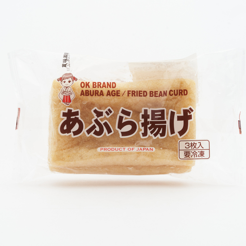 OK Food Chunaga Abura-age Fried Tofu Slices 3 pieces