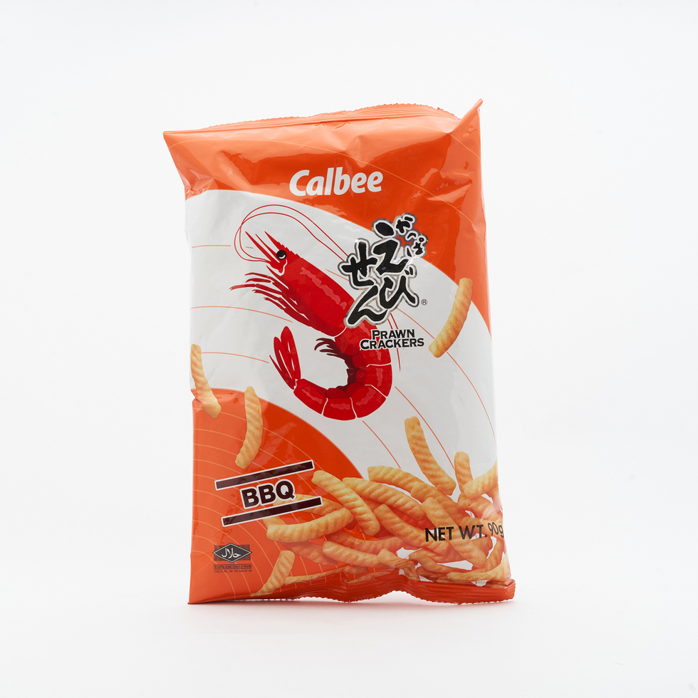 Calbee Prawn Cracker BBQ Flavour 90g
