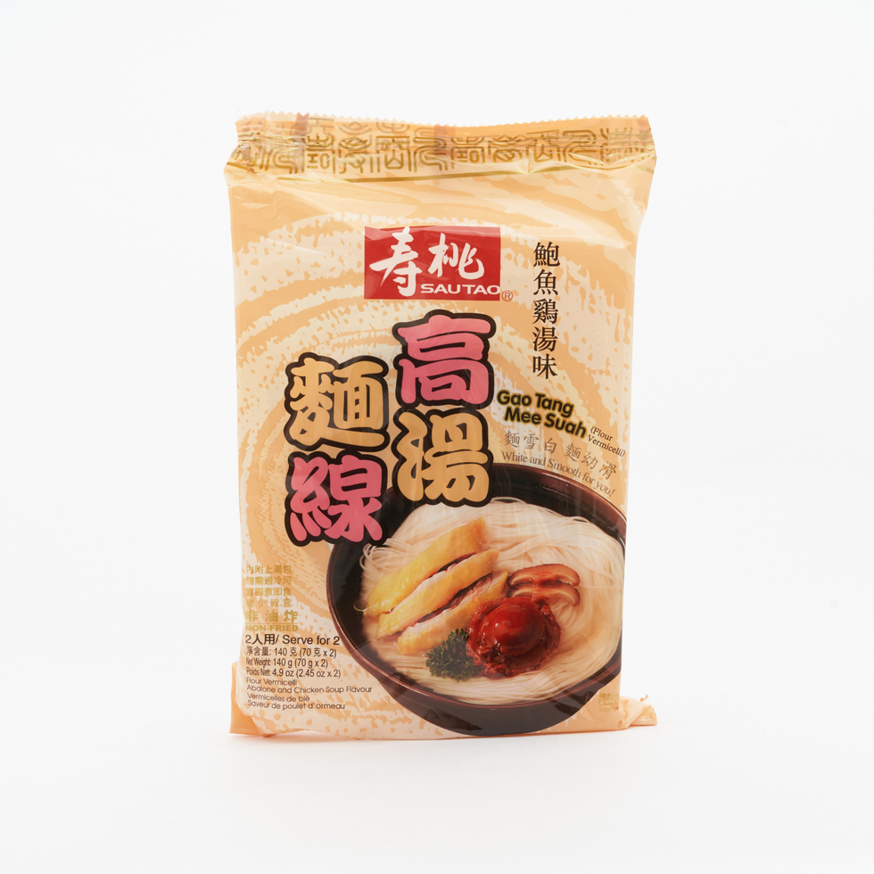 壽桃 アワビ＆チキンスープ付き細麺（麺線）2人前 140g（70g×2）