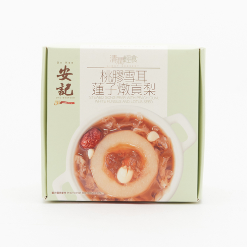 安記 梨と桃膠・白きくらげの中華デザートスープ 260g