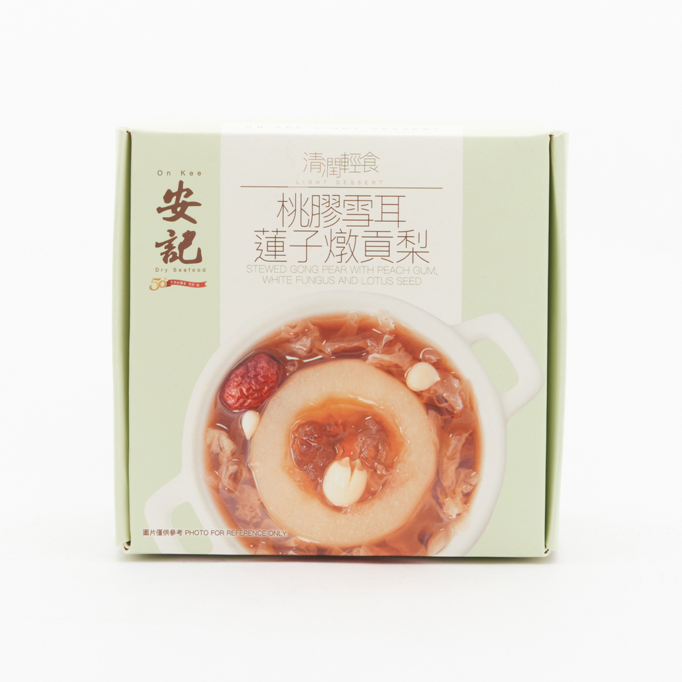 安記 梨と桃膠・白きくらげの中華デザートスープ 260g