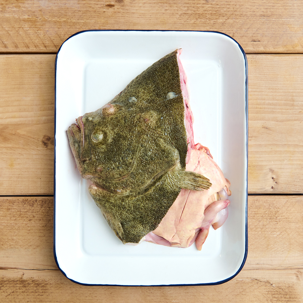 Tête et foie de Hirame (turbot) 320-400g par Nobu Sakaguchi (15 ans dans un restaurant étoilé au Michelin)