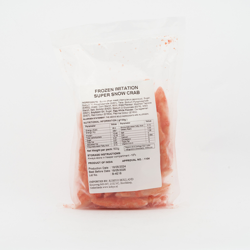 【Best Before:17/05/2026】Frozen Imitation Super Snow Crab (Surimi) 500g