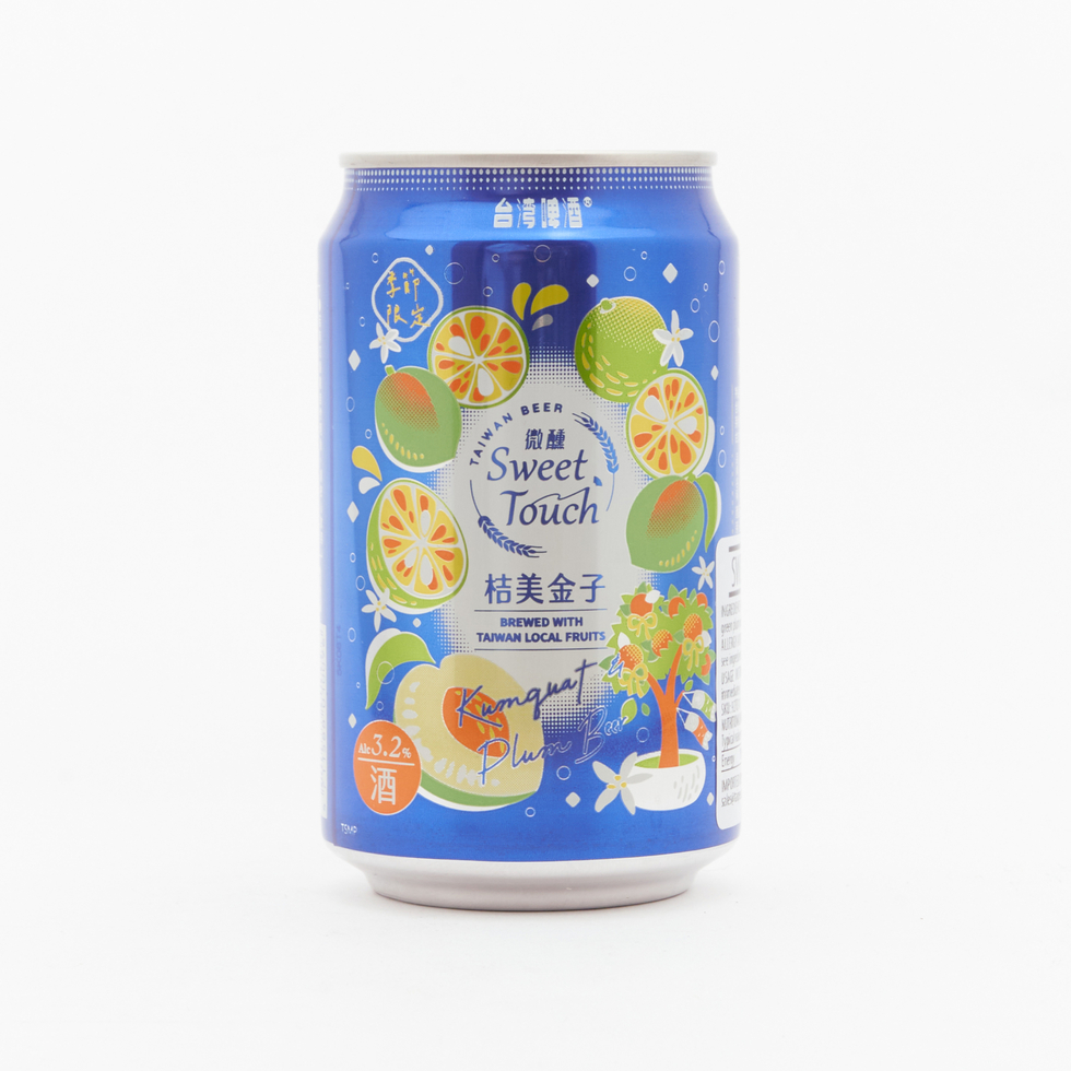 台湾啤酒 スイートタッチ 金桔梅子ビール（アルコール3.5%）330ml