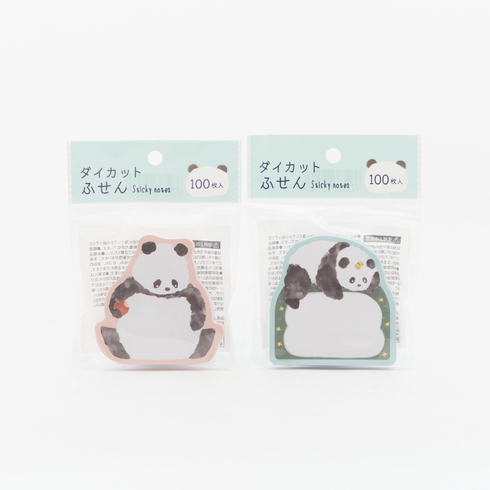 Panda Die-Cut Sticky Notes 1pc (100 notes) (Pink or Blue)