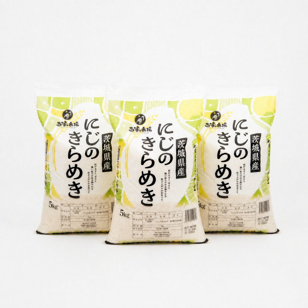 Niji no Kirameki Japanese Rice from Ibaraki 15kg (5kg x 3)