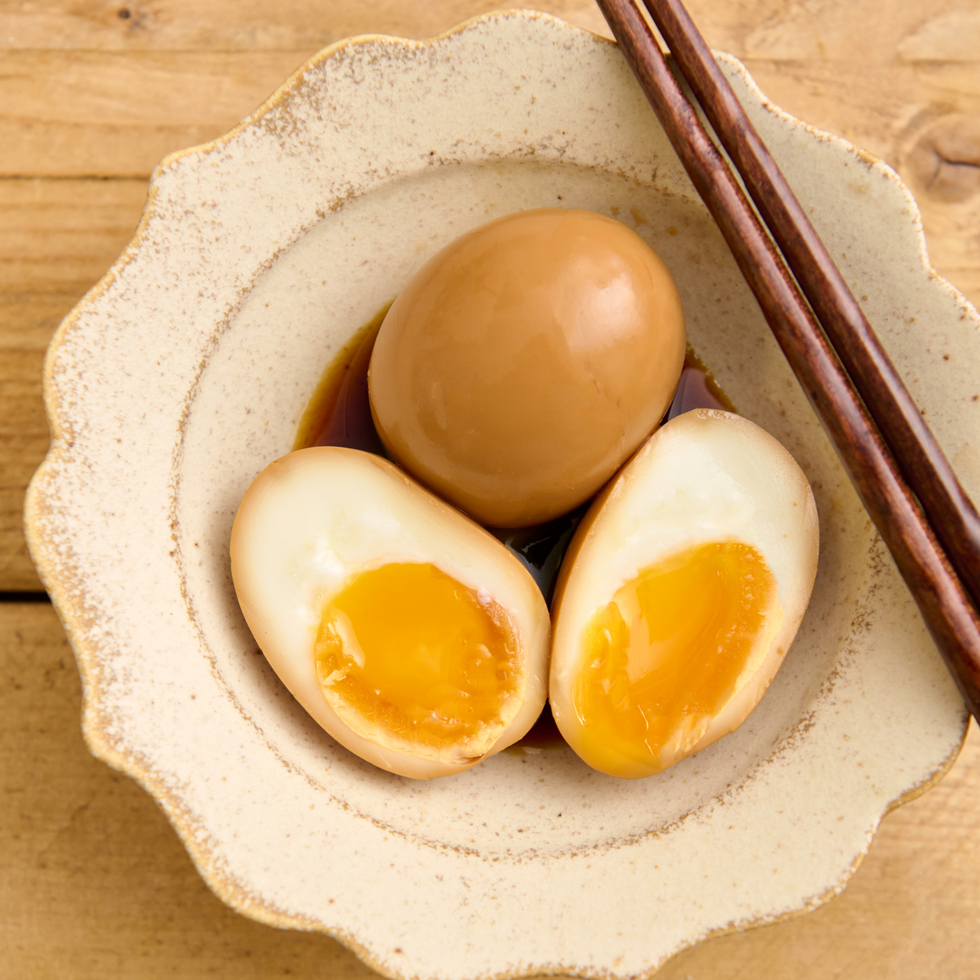 Soft Boiled Egg Marinated Overnight in Dashi Soy Sauce 2pcs