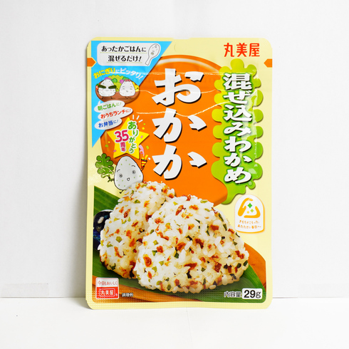 Marumiya Mazekomi Wakame Okaka Bonito 29g (Assaisonnement au riz aux algues wakame et flocons de bonite)