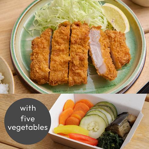 Pork Tonkatsu (+5 veg)