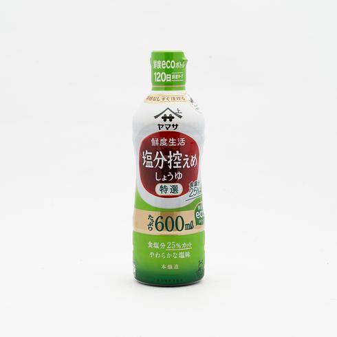 YAMASA Sendo Seikatsu Genen Shoyu (Sauce soja à teneur réduite en sel) 600ml