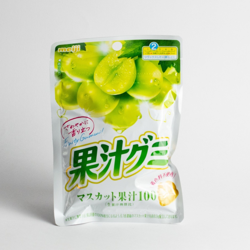 Gommes aux fruits Meiji 100 % Muscat 51 g