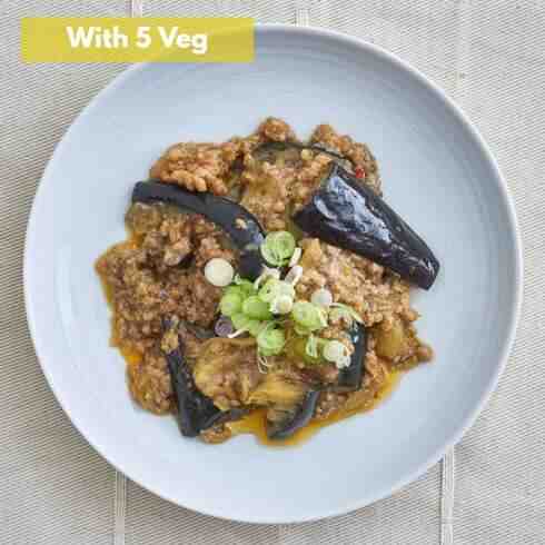 Japanese-style mapo aubergine (+5 veg) 