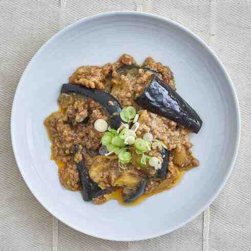 Japanese-style mapo aubergine