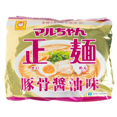 Maruchan Seimen Ramen Tonkotsu Shoyu (saveur de sauce soja et os de porc), paquet de 5