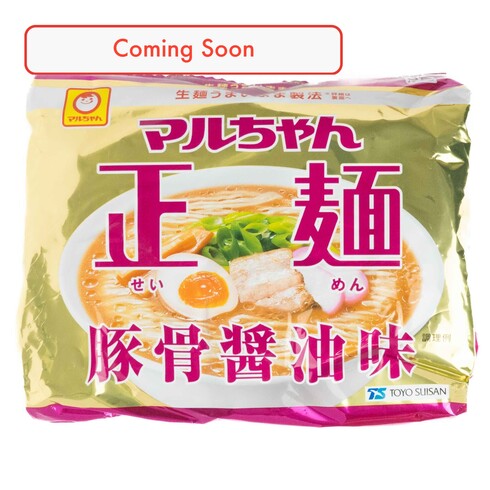 Maruchan Seimen Ramen Tonkotsu Shoyu (saveur de sauce soja et os de porc), paquet de 5