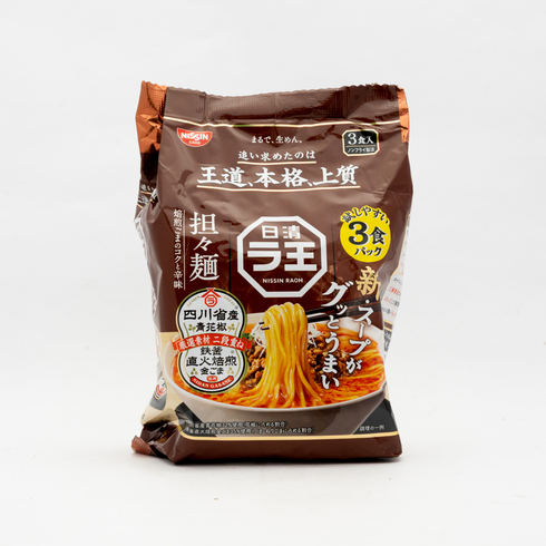 Nissin Raoh Nouilles Ramen Dan Dan, paquet de 3 repas