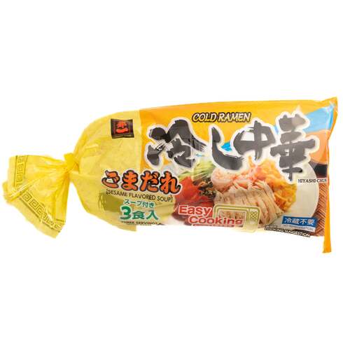 Miyakoichi Hiyashi Chuka Cold Ramen with Sesame Flavoured Dressing (3 Servings / 675g)