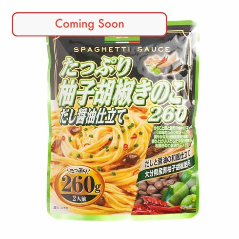 Sauce pour spaghetti instantanée Hachi au yuzu, poivre et champignons (saveur dashi et sauce soja) 260g