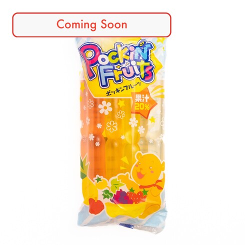 Marugo Shokuhin Pokkin Fruits Jus de fruits 20 % (8 bâtonnets)