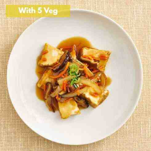 Tofu with Ankake Sauce (+5 veg) - Halal, Vev