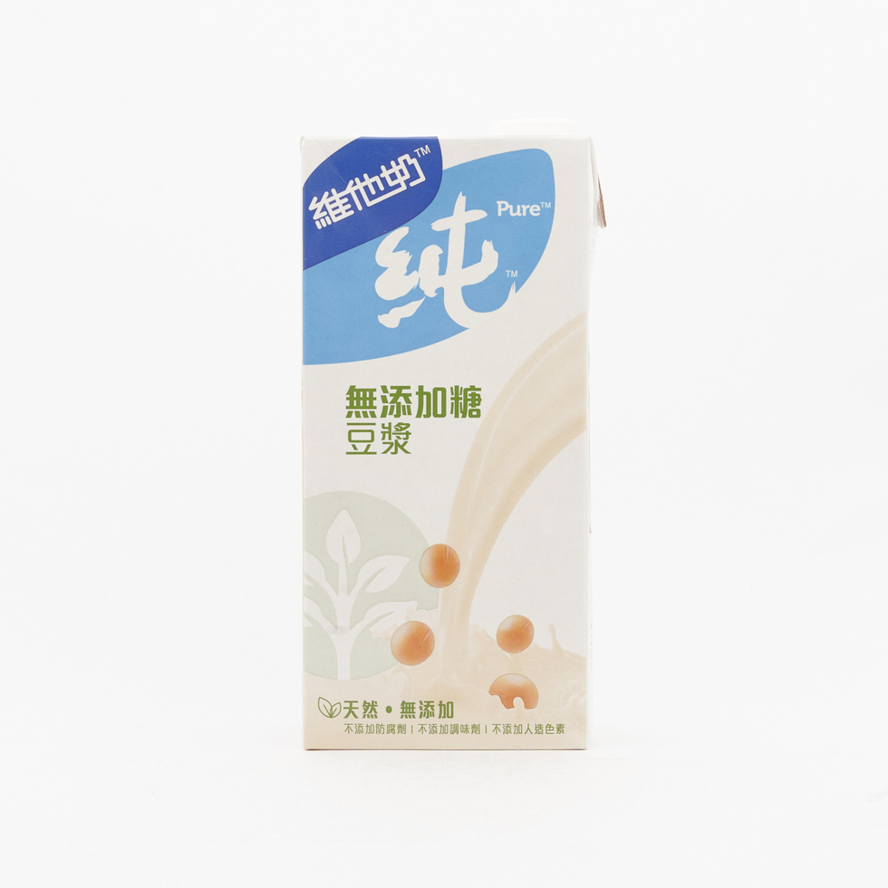 維他奶 純 無添加糖豆漿 1公升