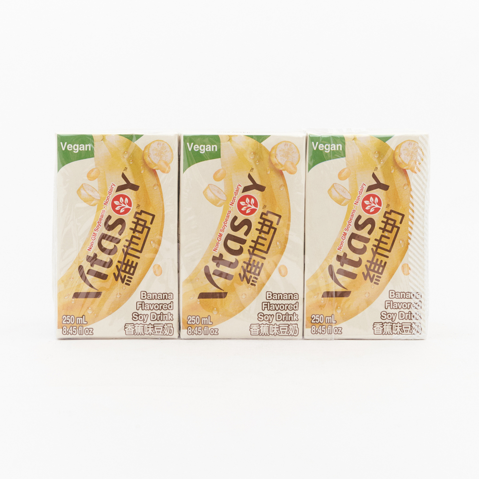 維他奶 香蕉味豆奶 250毫升 x 6包裝