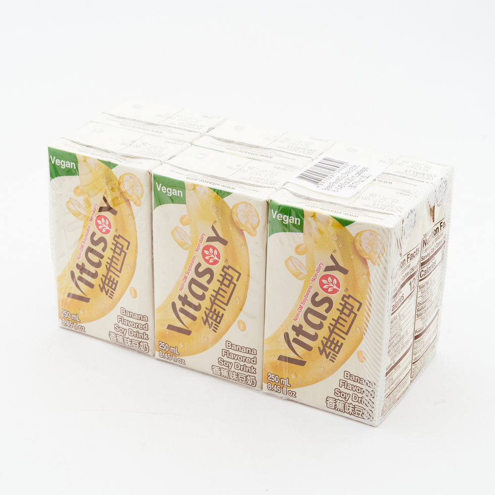 維他奶 香蕉味豆奶 250毫升 x 6包裝