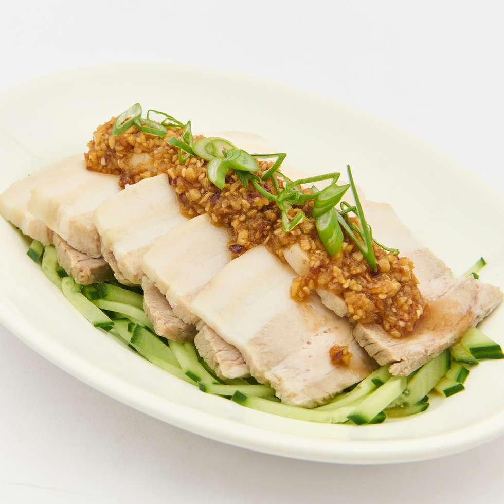 Sliced Pork Belly with Garlic Sauce 180g