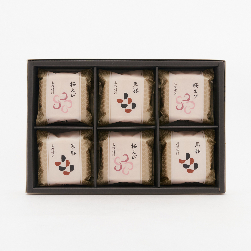 Kyuemon Monaka Miso Soup Assortment (2 Varieties, 6 Servings)