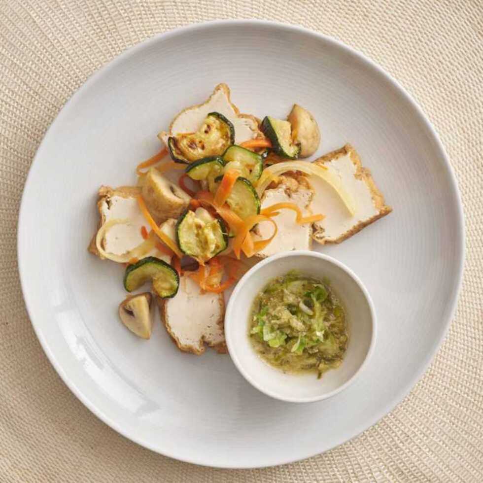 Tofu with Salt Lemon Sauce