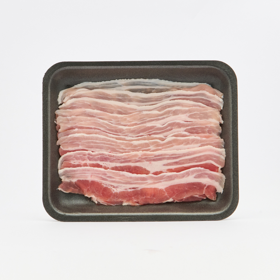 Poitrine de porc sélectionnée par WASO\ tranchée pour shabu-shabu\ 200-210g
