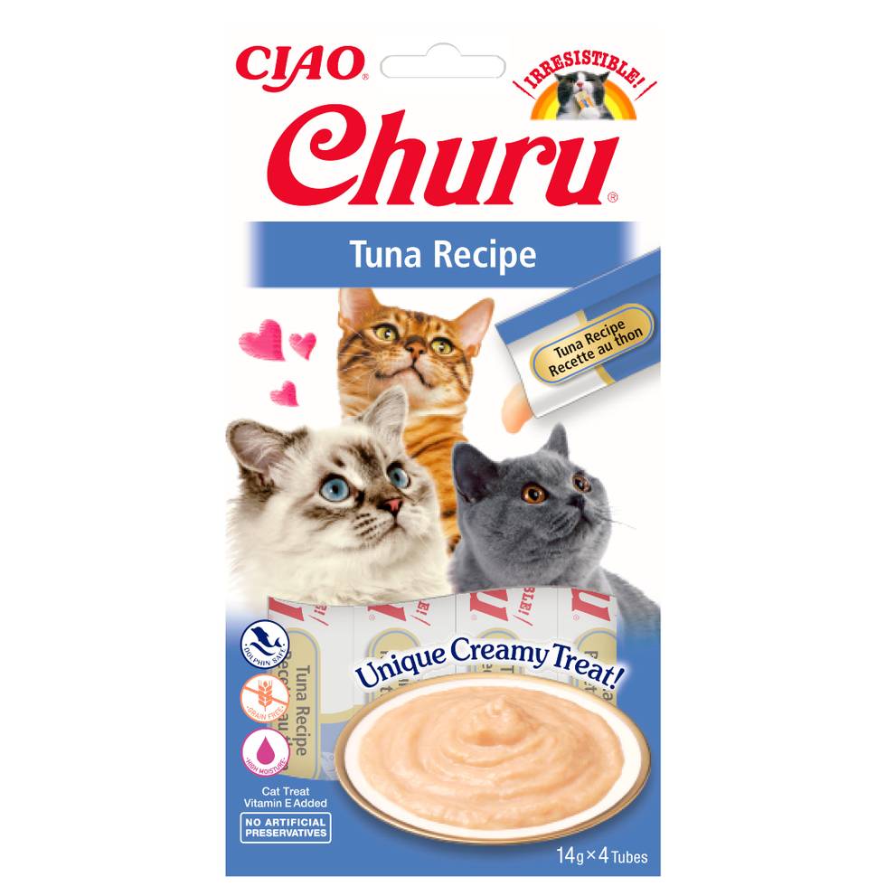 Inaba Churu Tuna - lick-able puree treat for cats