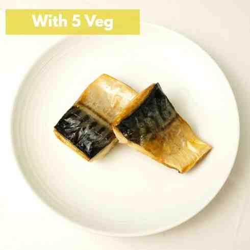 Grilled Mackerel (+5 veg) - Halal