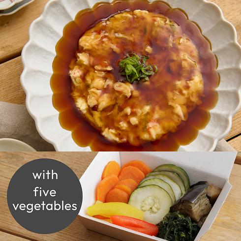 Crab Stick Omelette in Sweet & Sour Sauce 300g (+5 veg)
