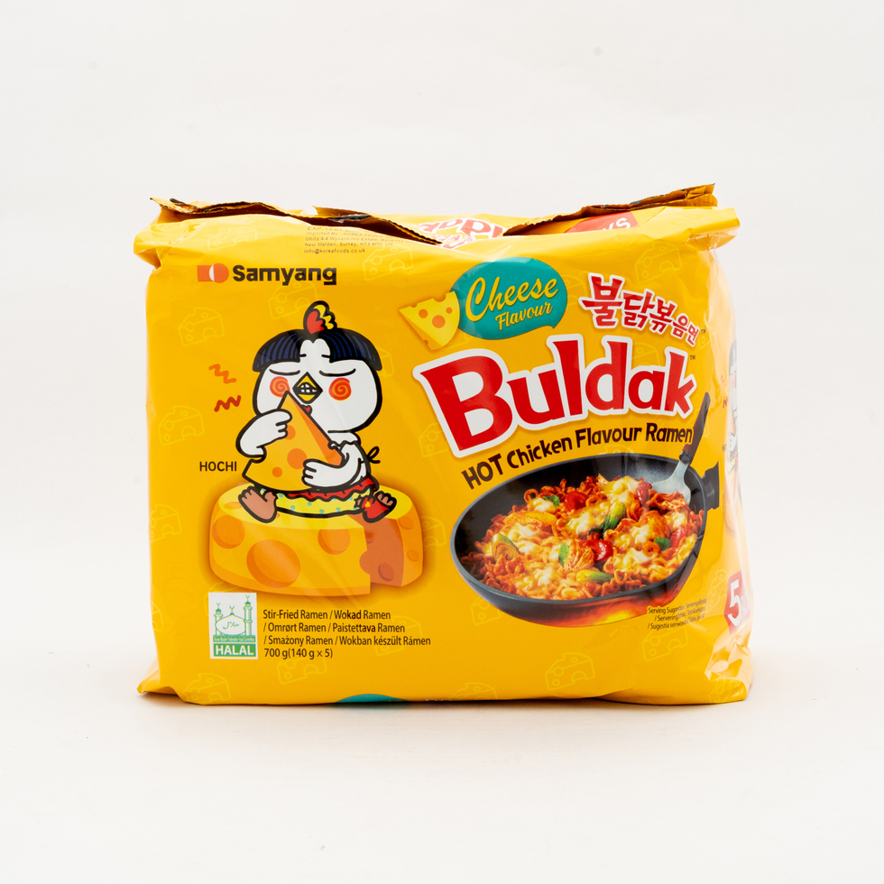 Samyang Buldak Poulet Épicé au Fromage Lot de 5 (5 paquets)