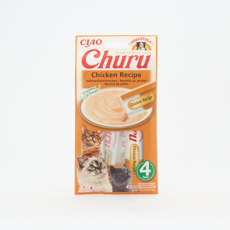 Inaba Churu Chicken - lick-able puree treat for cats 4 x 14g