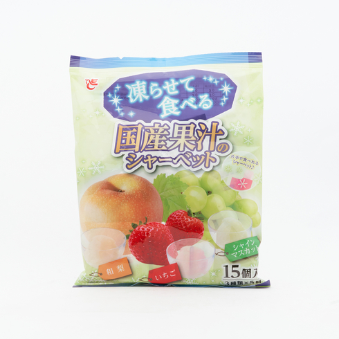 Ace Bakery 冷凍日本果汁雪葩綜合裝 (草莓＋晴王麝香葡萄＋日本梨) 15個裝